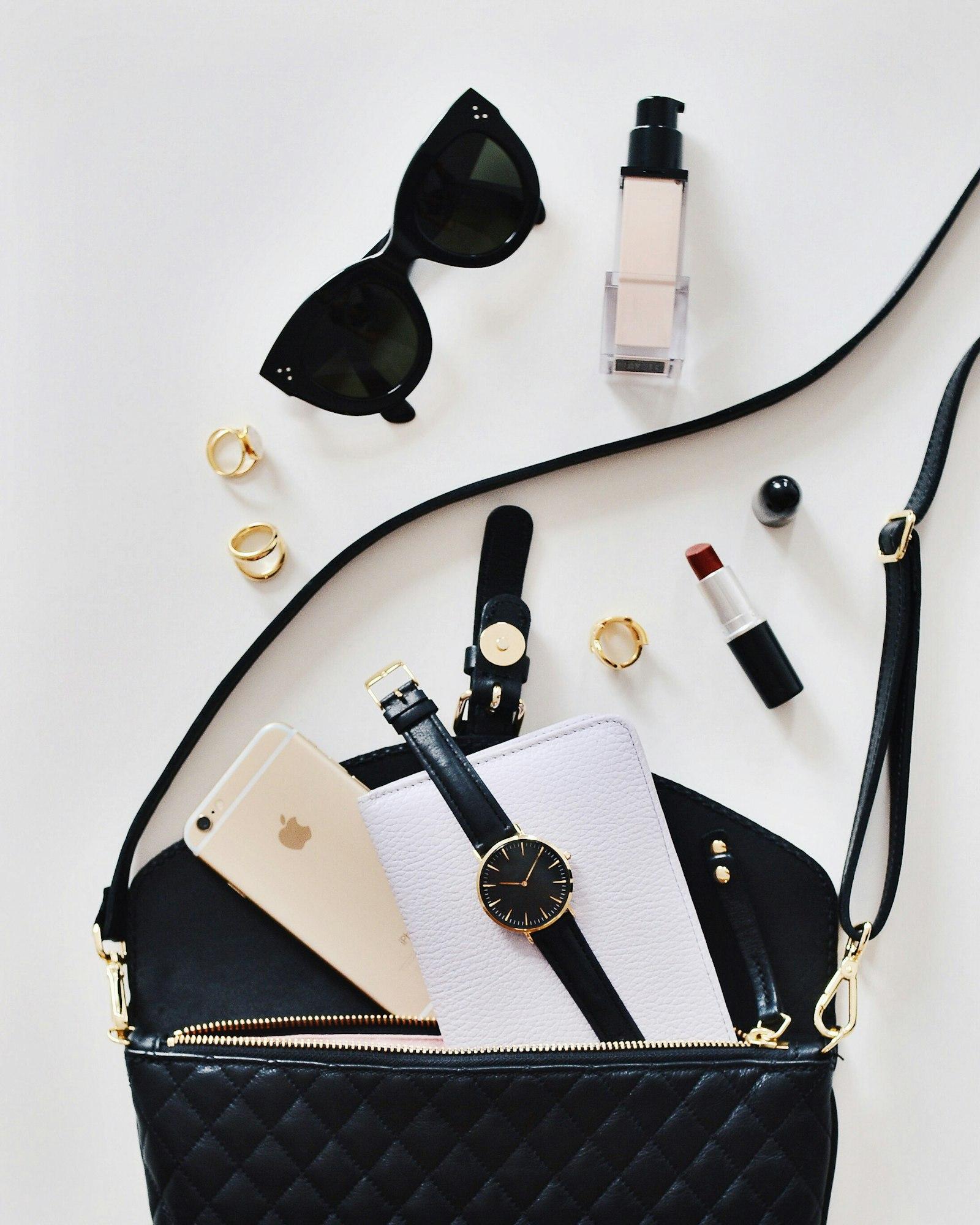 Fashion accessories including bags, watches, and jewellery